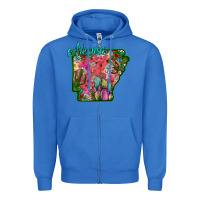 True Royal arkansas Zipper Hoodie - SublimationCraftShop