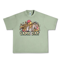 Oil Green game day baseball leopard Urban Heavy Tee - HowdyJamesFarm