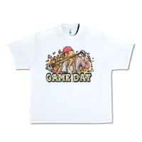 White game day baseball leopard Urban Heavy Tee - HowdyJamesFarm