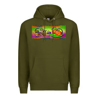 Army Green one spooky nurse 15 oz mug Premium Hoodie - BundleAndBundleShop