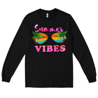 Black Summer Vibes Long Sleeve Tee - Jasminsmagicworld