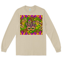 Mushroom Mardi Gras masks and coins tumbler Long Sleeve Tee - HowdyJamesFarm