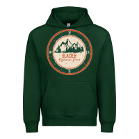 Forest Green Glacier National Park Urban Hoodie - minhPixels