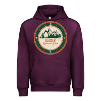 Mauve Wine Glacier National Park Urban Hoodie - minhPixels