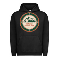 Pigment Black Glacier National Park Urban Hoodie - minhPixels