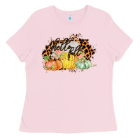 Bubblegum Pink Hello fall Ladies Tee - Bettercallsaul