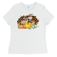 White Hello fall Ladies Tee - Bettercallsaul