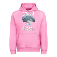 Fuchsia Pink Kids Storm Chaser Boys Storm Hunter Tornado Gift Urban Hoodie - minhPixels