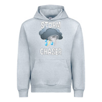Heather Grey Kids Storm Chaser Boys Storm Hunter Tornado Gift Urban Hoodie - minhPixels