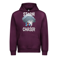 Mauve Wine Kids Storm Chaser Boys Storm Hunter Tornado Gift Urban Hoodie - minhPixels