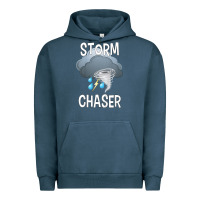Pigment Midnight Navy Kids Storm Chaser Boys Storm Hunter Tornado Gift Urban Hoodie - minhPixels