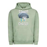 Pigment Oil Green Kids Storm Chaser Boys Storm Hunter Tornado Gift Urban Hoodie - minhPixels
