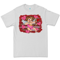 Dove Grey valentine's day cupid heart Premium Tee - RanaPortraitStore