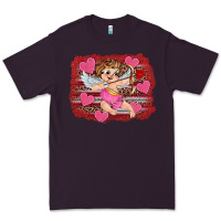 Plum valentine's day cupid heart Premium Tee - RanaPortraitStore