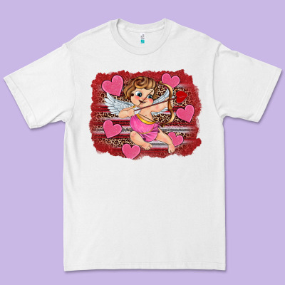 Valentine's Day Cupid Heart Premium Tee Designed By Ranaportraitstore