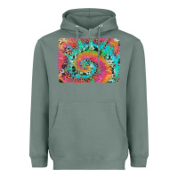Sage tie dye leopard cowhide glitter background Heavyweight Hoodie - Artiststas