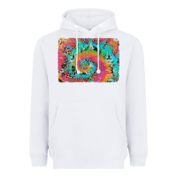 White tie dye leopard cowhide glitter background Heavyweight Hoodie - Artiststas