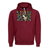 Burgundy show mom Zipper Hoodie - SublimationCraftShop