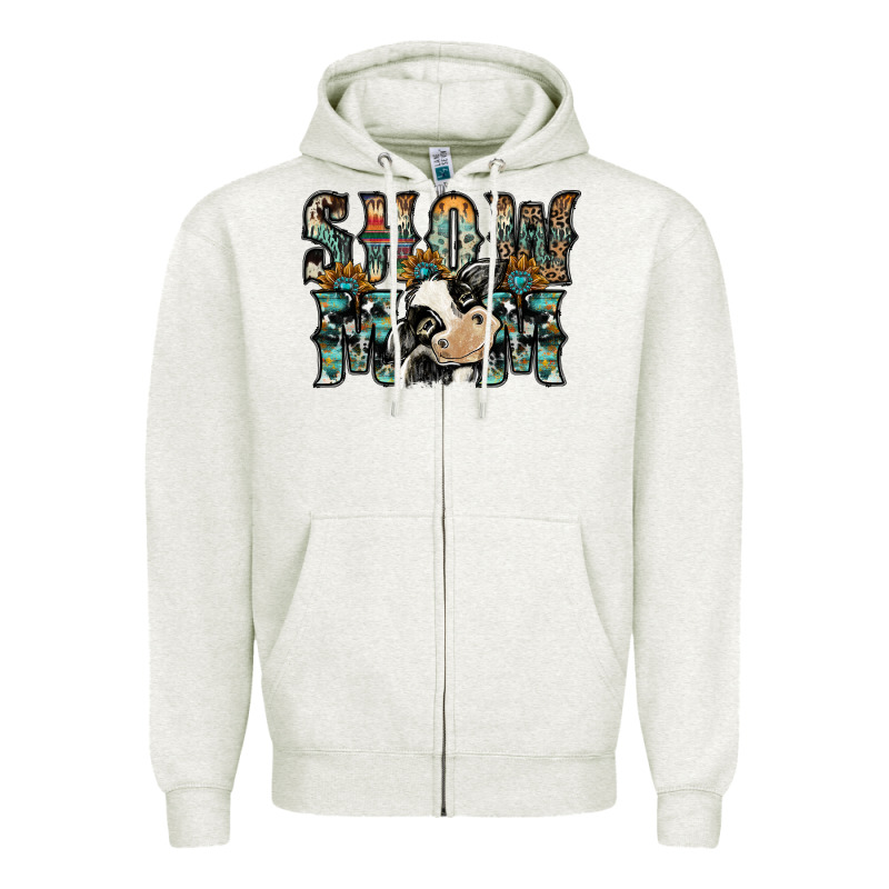 Show Mom Zipper Hoodie by SublimationCraftShop | Teevron