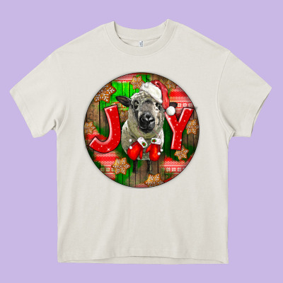 Christmas Hampshire Sheep Heavy Core Tee Designed By Lillyallendesigns