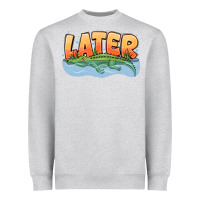 Heather Grey Later Heavyweight Sweatshirt - CowhideDigitalArt