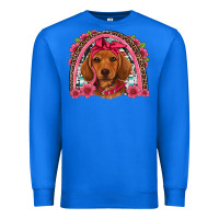 True Royal dachshund puppy floral rainbow Premium Sweatshirt - Artiststas