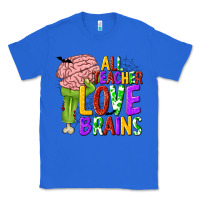 True Royal All Teacher Love Brains Classic Tee - texasbilliewilder