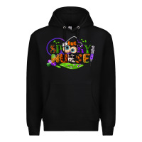 Black one spooky nurse Premium Hoodie - BundleAndBundleShop