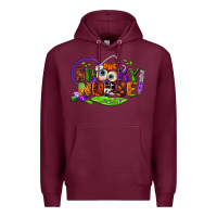 Burgundy one spooky nurse Premium Hoodie - BundleAndBundleShop