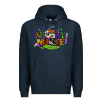 Navy one spooky nurse Premium Hoodie - BundleAndBundleShop