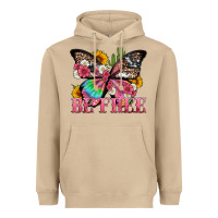 Mushroom be free with butterfly and cactus flowers Heavyweight Hoodie - Artiststas