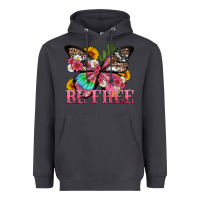 Smoke be free with butterfly and cactus flowers Heavyweight Hoodie - Artiststas