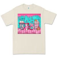 Bone pink christmas coffee Premium Tee - Jasminsmagicworld