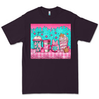 Plum pink christmas coffee Premium Tee - Jasminsmagicworld