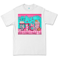 White pink christmas coffee Premium Tee - Jasminsmagicworld