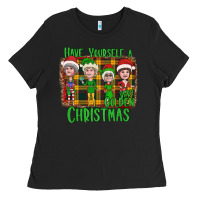 Have Yourself A Very Golden Christmas Ladies Tee | Teevron