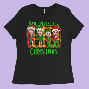 Have Yourself A Very Golden Christmas Ladies Tee Designed By Bettercallsaul
