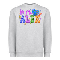 Heather Grey mrs Heavyweight Sweatshirt - CowhideDigitalArt