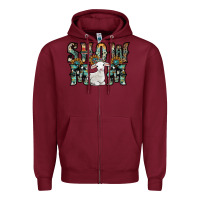 Burgundy show mom sheep Zipper Hoodie - SublimationCraftShop