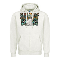 Oatmeal Heather show mom sheep Zipper Hoodie - SublimationCraftShop