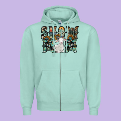 Show Mom Sheep Zipper Hoodie Designed By Sublimationcraftshop
