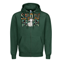 Sports Green show mom sheep Zipper Hoodie - SublimationCraftShop