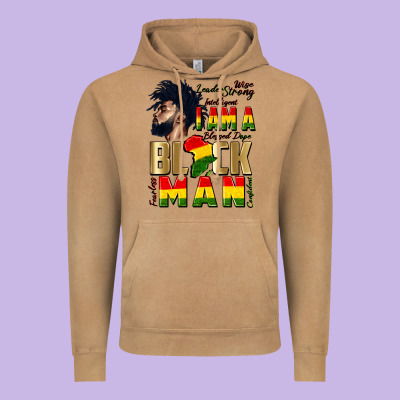 I Am A Black Man Vintage Hoodie Designed By Cowgirlartshop