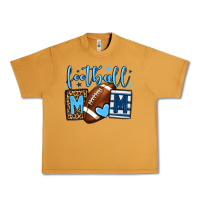 Peanut Butter Football mom blue team color Urban Heavy Tee - HowdyJamesFarm