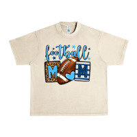Sandshell Football mom blue team color Urban Heavy Tee - HowdyJamesFarm