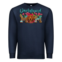 Navy dachshund mom Premium Sweatshirt - Artiststas