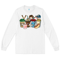 White Baseball coffee cups Long Sleeve Tee - HowdyJamesFarm