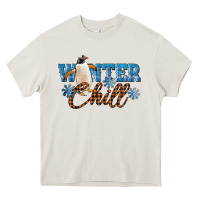 Cream Winter Chill Penguin Heavy Core Tee - LillyAllenDesigns