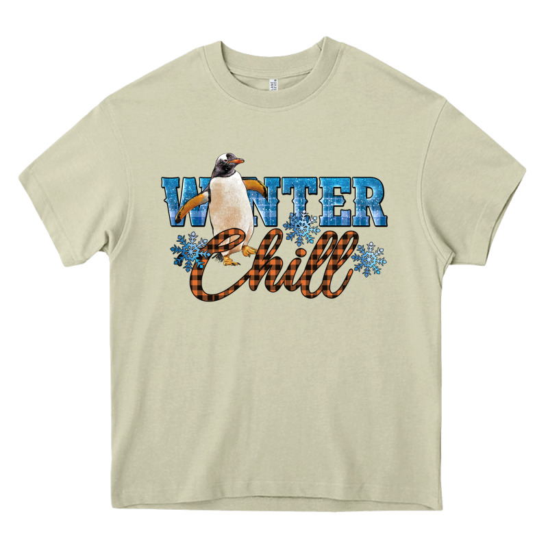 Winter Chill Penguin Heavy Core Tee by LillyAllenDesigns | Teevron