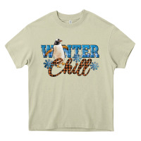 Mossy Winter Chill Penguin Heavy Core Tee - LillyAllenDesigns